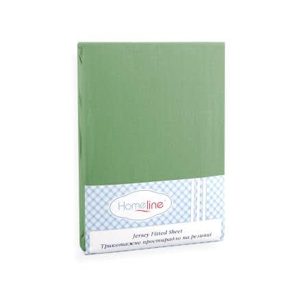 Фото -Простирадло трикотажне на резинці Home Line (оливкове) 90х200см 113807