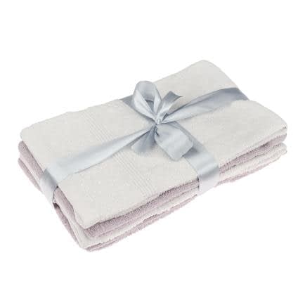 Фото -Набір махрових рушників 4 шт. 30х45см (сірий, бузковий) 165698