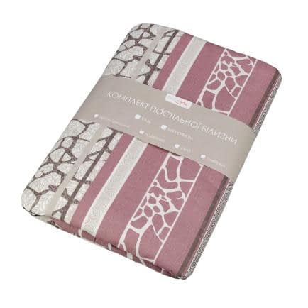 Фото -Півтораспальний комплект постільної білизни Home Line "Мармур" (фрезовий) 162827