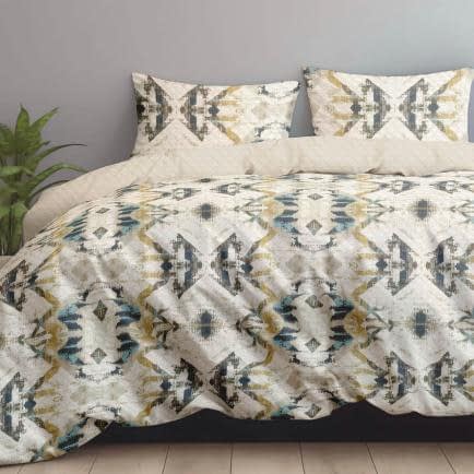 Фото -Комплект постільної білизни Євро Home Line сатин твіл Дюна (ПВХ упаковка)