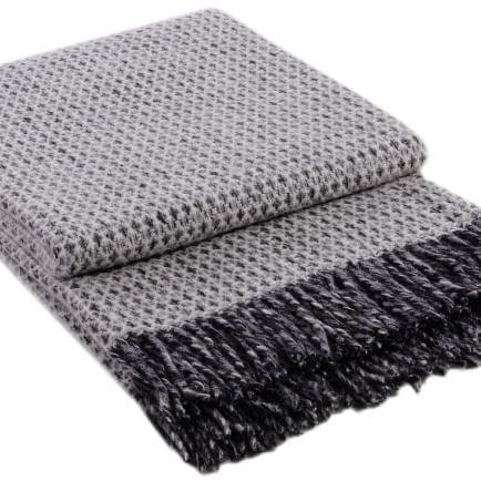 Фото -Плед Vladi "Дольче віта" (біло-темно-сіро-блакитний) 140х200см 104945