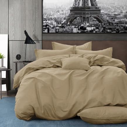 Фото -Євро комплект постільної білизни Home Line (пісочний) 162436