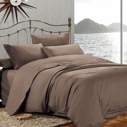 Фото -Євро комплект постільної білизни Home Line "КАКАО" 189045