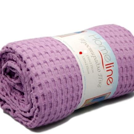 Фото -Простирадло вафельне піке (лілове) 180х235см 109683