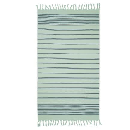 Фото -Рушник махрово-тканий "Смугаста доріжка" (ментоловий) 90х160см 163295