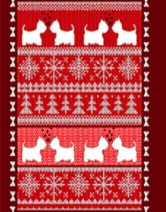 Фото -Рушник вафельний кухонний Home Line "Собаки" (червоний) 45х60см 132305