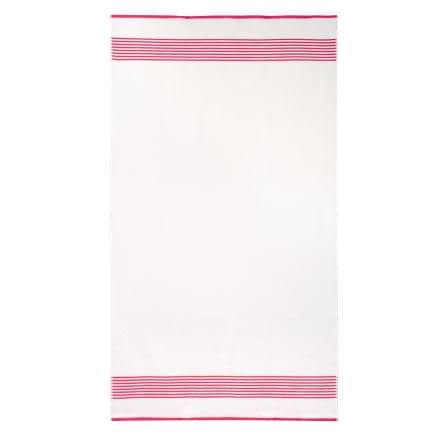 Фото -Рушник махровий "Кольорові смуги фуксія" (білий) 90х160см 163266