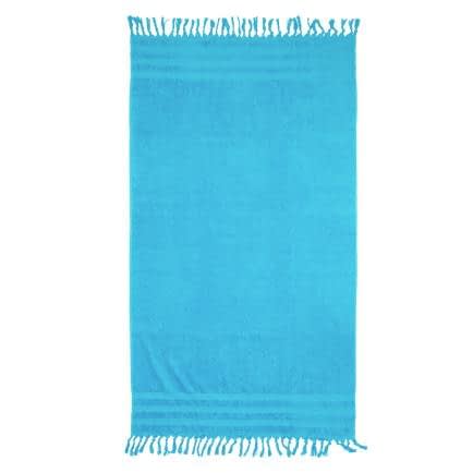 Фото -Рушник махровий пляжний "Вафельний бордюр" (блакитний) 90х160см 163116