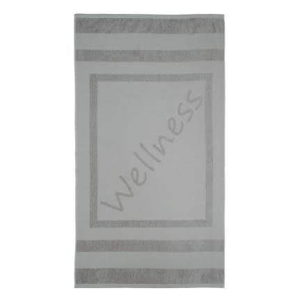 Фото -Полотенце махрово-тканое "Wellness" (серый) 90х160см 163282