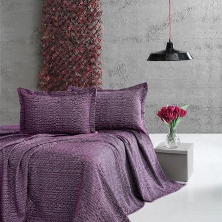 Фото -Покривало ткане Venus 160х230см (фіолетове) 150219