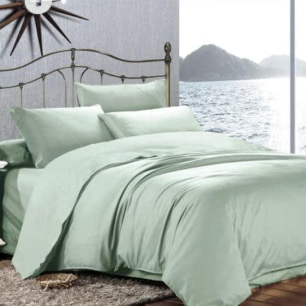 Фото -Євро комплект постільної білизни Home Line (світло-полиновий) 182970