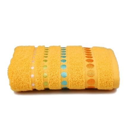 Фото -Рушник махровий Home Line "Pretty dots" (жовтий), 50х90см 105636