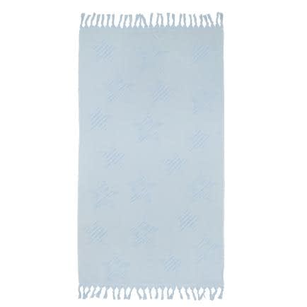Фото -Рушник махрово-тканий "Зірки" (ніжно-блакитний) 90х160см 163290