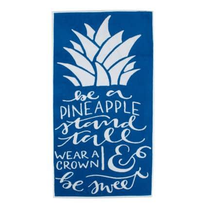 Фото -Рушник махровий "Pineapple" (синій) 70х140см 163323