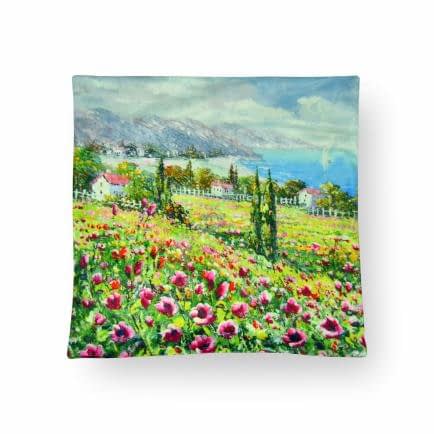 Фото -Наволочка декоративна "Море квітів" 42х42см 124601