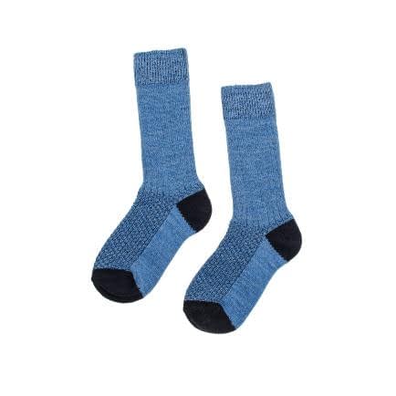 Фото -Шкарпетки дитячі синьо-чорні 22-24 (11-12 років) 180331