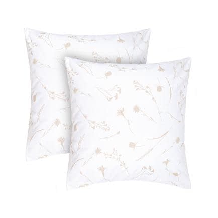 Фото -Наволочки бязеві (2шт.) "Волошки" бежеві 70х70 191517