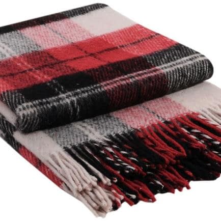 Фото -Плед Vladi "Ельф" (біло-червоно-чорний) 140х200см 114924