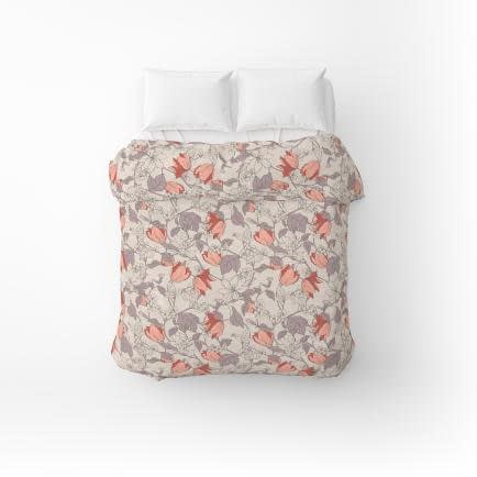 Фото -Підковдра бязева Home Line "Весняний вечір" (помаранчевий) 145х215см 183217