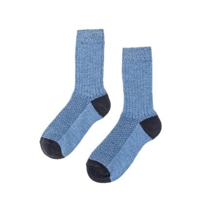 Фото -Шкарпетки дитячі блакитно-чорні 24-26 (13-14 років) 180333