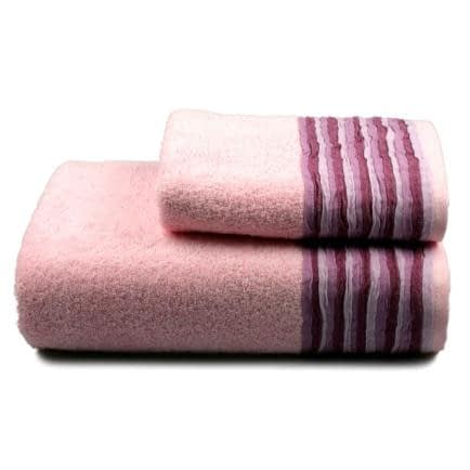 Фото -Рушник махровий Home Line "Eirene new" (рожевий), 70х140 см 103510