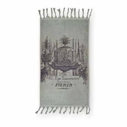 Фото -Рушник велюровий Home Line "Paris" (сірий), 68х127см 126252