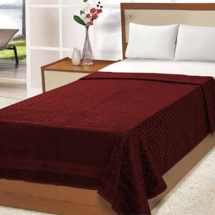Фото -Простирадло махрове "Egeus" (бордове) 200x200см 109652