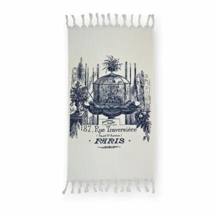 Фото -Рушник велюровий Home Line "Paris" (білий), 50х85см 126245
