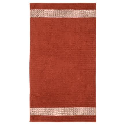 Фото -Рушник махровий "Тканий" (терракот) 90х160см 163289