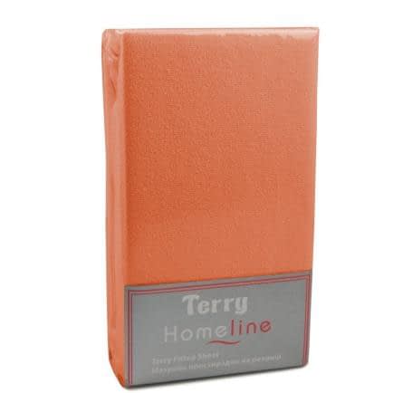 Фото -Простирадло махрове на резинці Home Line (коралове) 90х200см 105492
