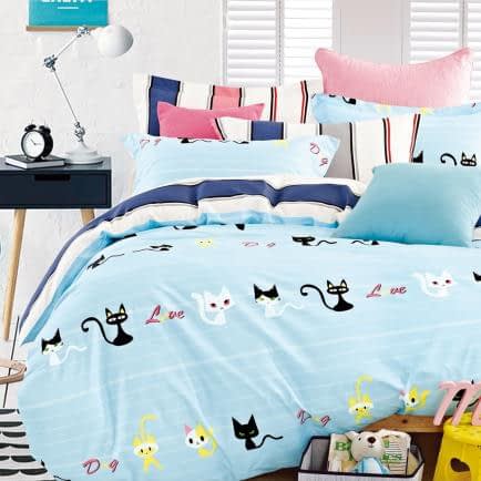 Фото -Євро комплект постільної білизни Home Line "Мяу" 125870