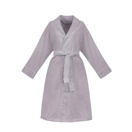 Фото -Халат махровий S з шалевим коміром (бузковий) 152592