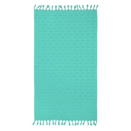 Фото -Рушник махрово-тканий "Ромби" (зелений) 90х160см 163211