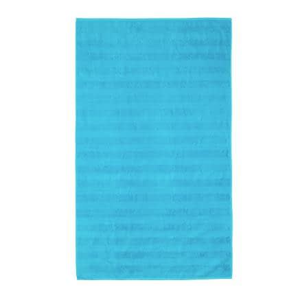 Фото -Рушник махровий пляжний "Смугастий" (блакитний) 90х160см 163115