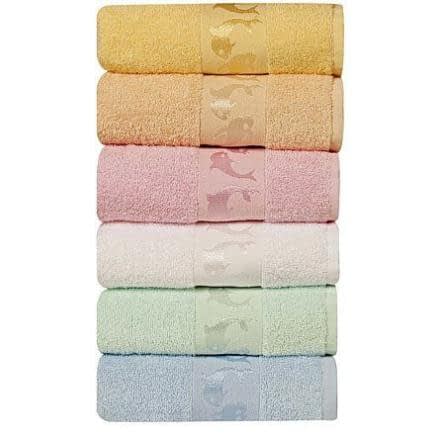 Фото -Рушник махровий Home Line "Дельфін" (жовтий), 70х140см 80032